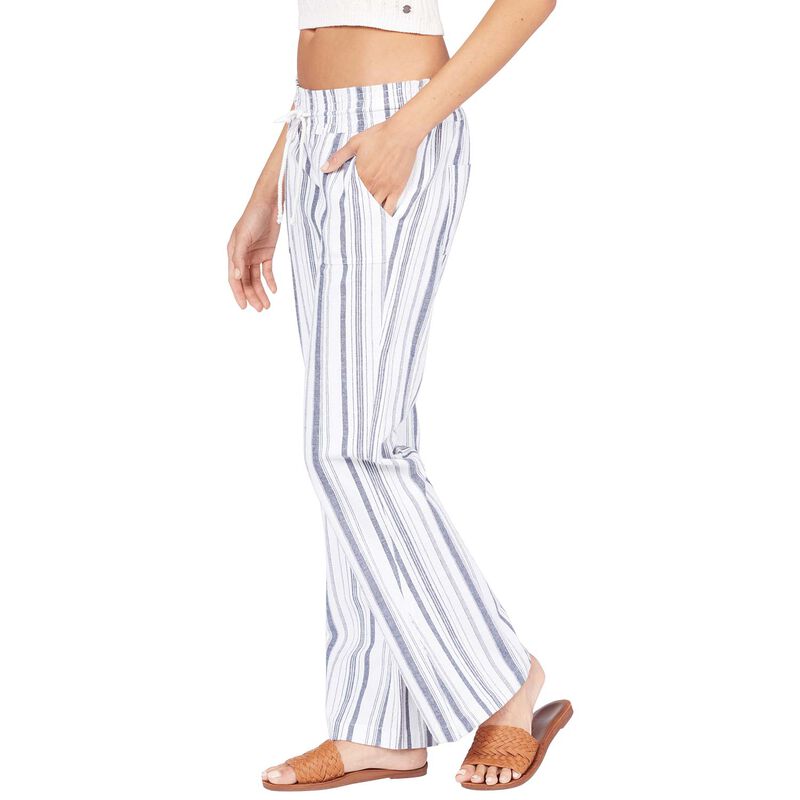 Pantaloncini Roxy Oceanside – Mood Indigo Stripes, Blu, Donna, Nuovi Con Etichetta