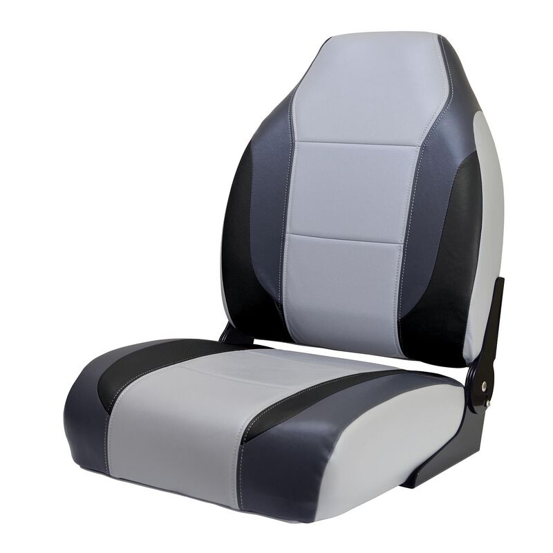 WISE SEATING Bass Boat Seat, Gray/Charcoal/Black West Marine
