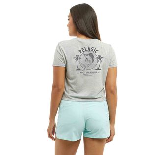 Women's Twin Palms Crop Shirt