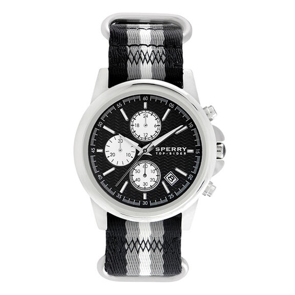Men's Halyard Watch, Silver/Brown image number 0