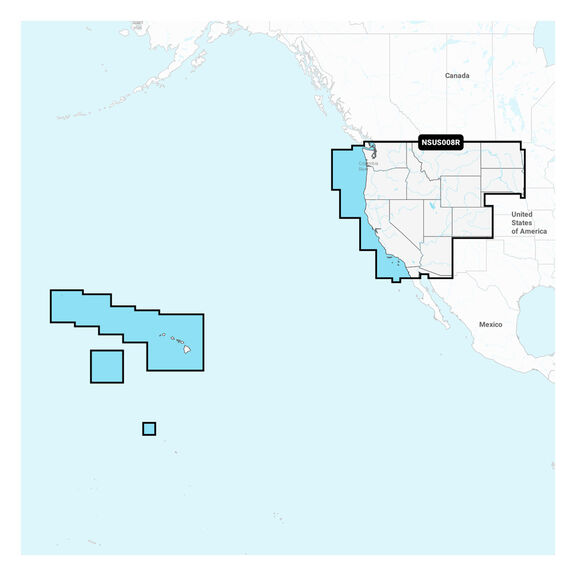 Navionics Platinum+ US008R U.S. West Electronic Chart image number 0