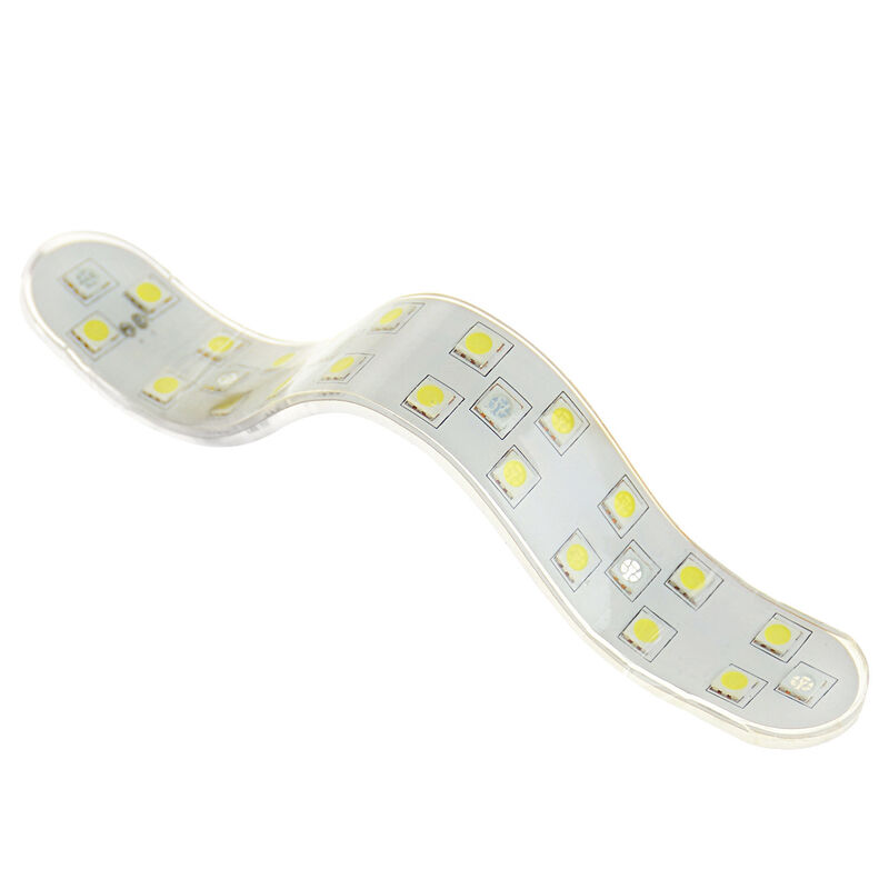 7" LED Contour Flex Light with Self Adhesive Backing, White and Blue image number 2