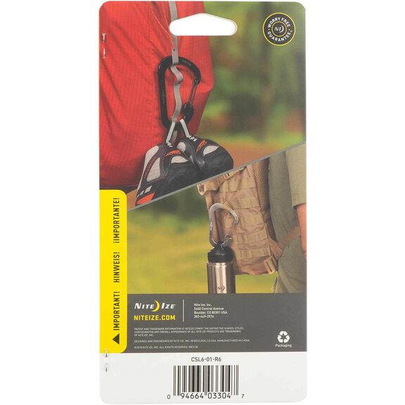 SlideLock&reg; Carabiner Stainless Steel image number 1