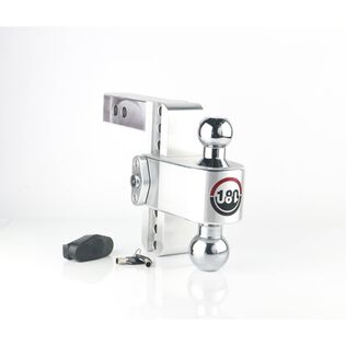 180 Chrome Plated Turnover Ball 6" Drop Hitch with 2" Shank