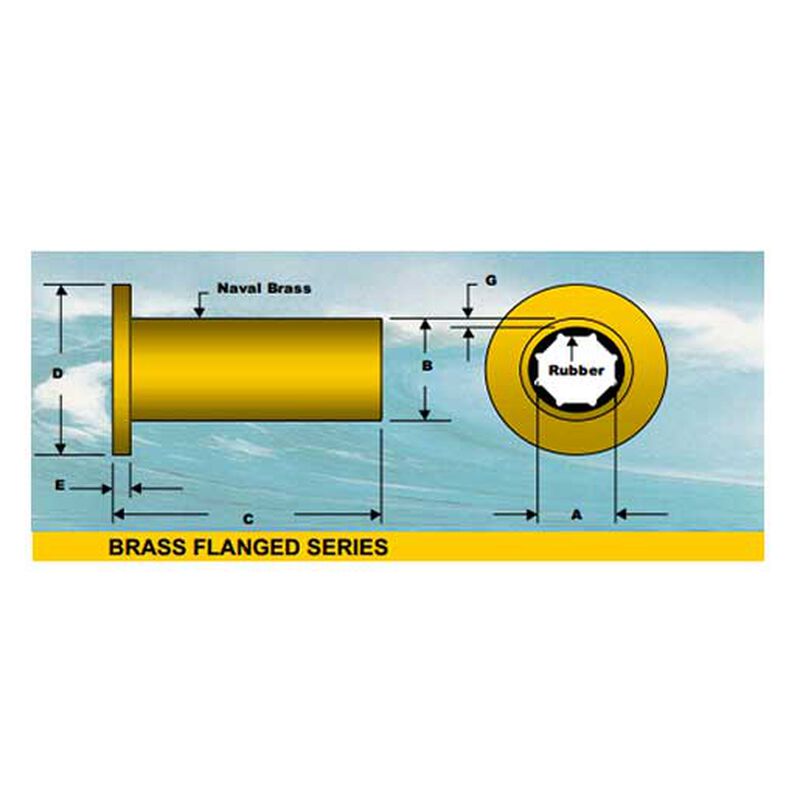 MORSE BEARINGS Standard BrassFlanged Shaft Bearings West Marine