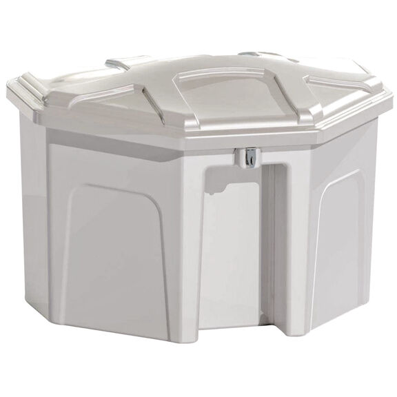 Triangular Corner Style Polyethylene Dock Box image number 0