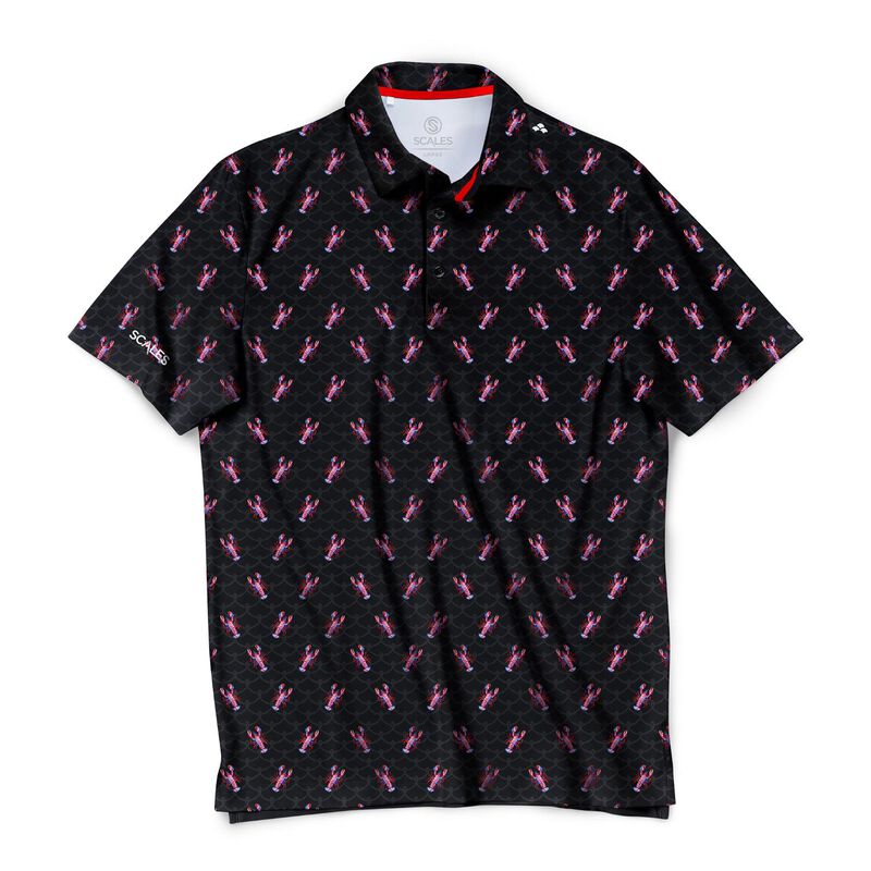 Scales Men's Lobsta Polo, in Black | by West Marine