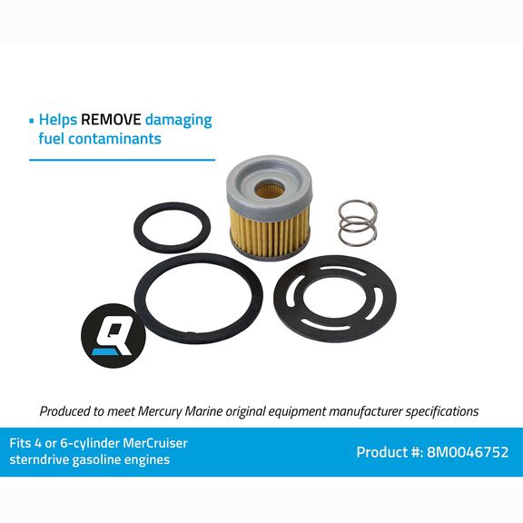 8M0046752 Fuel Filter for MerCruiser Stern Drive and Inboard Engines image number 2