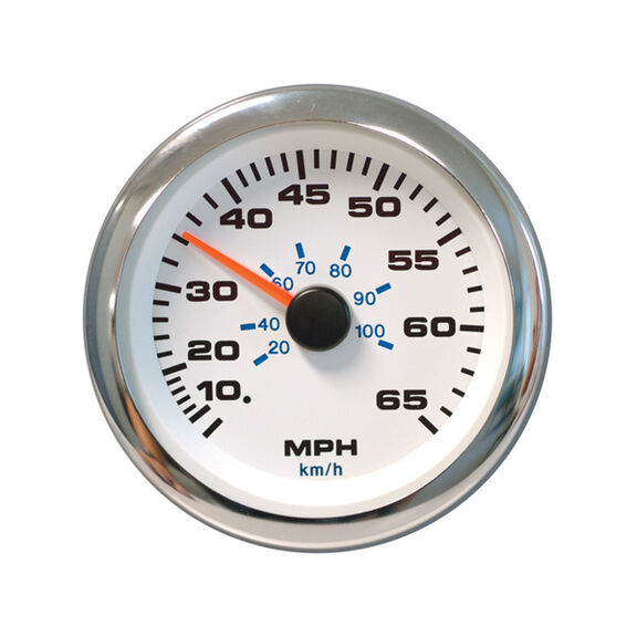 White Premier Pro Speedometer Kit, 65 mph image number 0