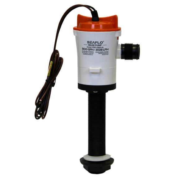 SEAFLO 800 GPH 12V Baitwell/Livewell Aerator Pump, Straight Intake, &frac34;&Prime; NPT Outlet image number 1