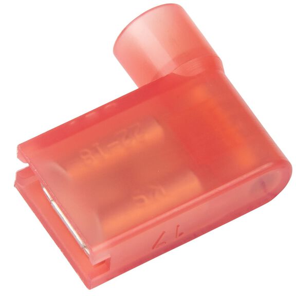 22-18 AWG Female Flag Nylon Disconnects, Red, 4-Pack image number 0