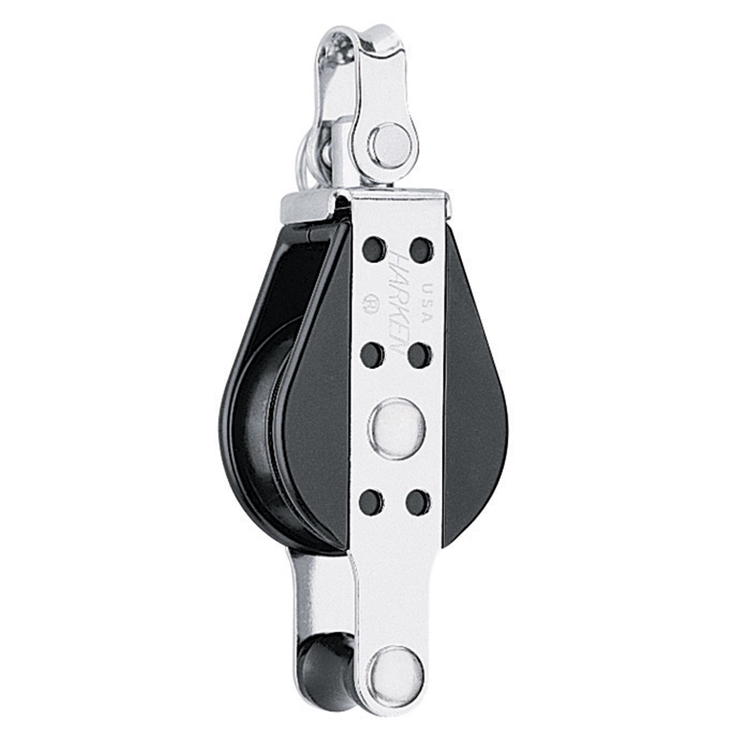 38mm Big Bullet Single Block with Becket, Swivel