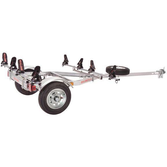 MicroSport LowBed 2 Kayak Trailer Package (2 Sets Saddle Up Pro & Spare Tire) image number 0