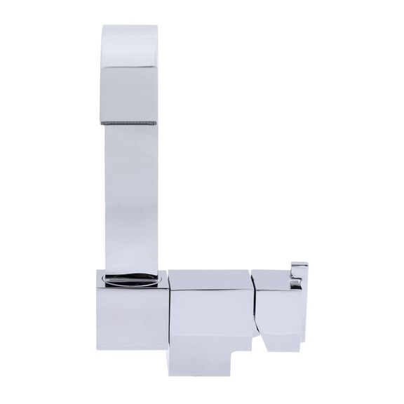 Artaine Folding Faucet, Hot/Cold Mixer, J-Spout, Brushed Nickel image number 6
