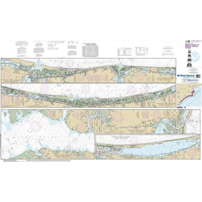 Maptech® NOAA Recreational Waterproof Chart-Intracoastal Waterway Neuse River to Myrtle Grove Sound, 11541