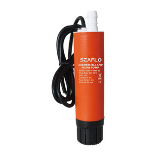Submersible/Inline Transfer Pump for Diesel/Freshwater/Saltwater, 500 GPH, 12V
