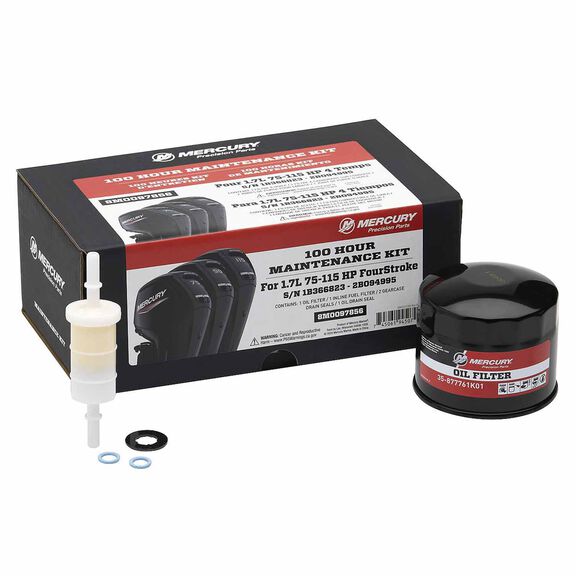 Mercury 1.7L 75-115hp FourStroke 100 Hour Maintenance Kit image number 0