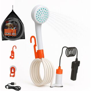 SEAFLO Portable 12V Outdoor Camping/Shower Pump with 80" Hose