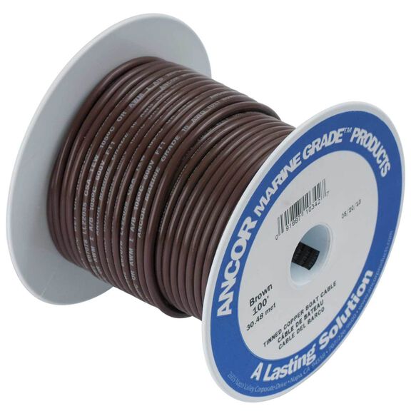 Marine Grade 10 AWG Tinned Copper Wire - Spools Of 25ft, 100ft, 500ft In 10 Colors (USA Made) 14 thumbnail image