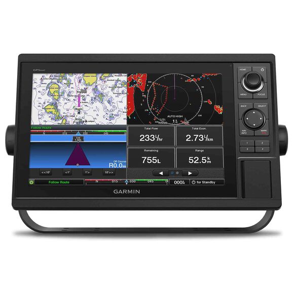 GPSMAP&reg; 1222 12" Chartplotter and Multifunction Display with World Wide Basemap Charts image number 1