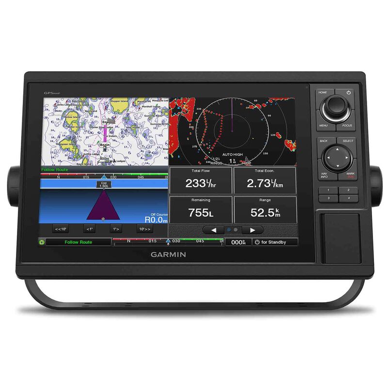 GPSMAP® 1222 12" Chartplotter and Multifunction Display with World Wide Basemap Charts image number 1