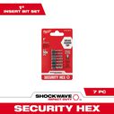 7 Piece SHOCKWAVE&trade; Impact Hex Security Insert Bit Set image number 0