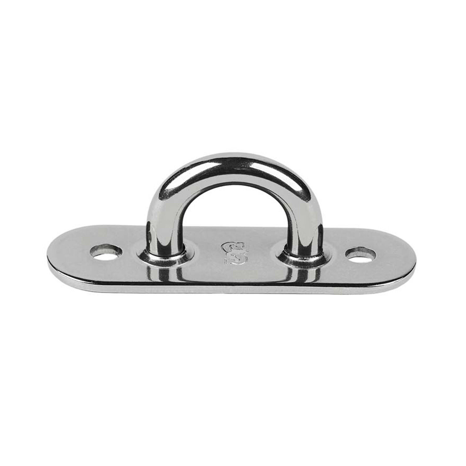 3" x 1" Dia. Oblong-Base Pad Eye with 1/4" Bail