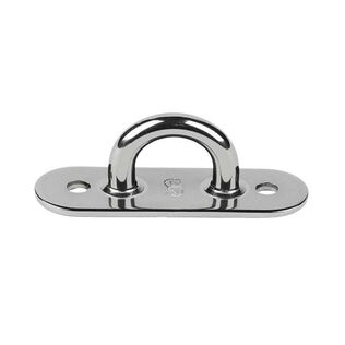 3" x 1" Dia. Oblong-Base Pad Eye with 1/4" Bail