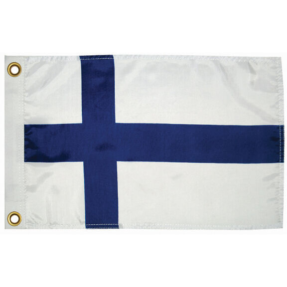 Finland Dyed Flag, 12" x 18" image number 0