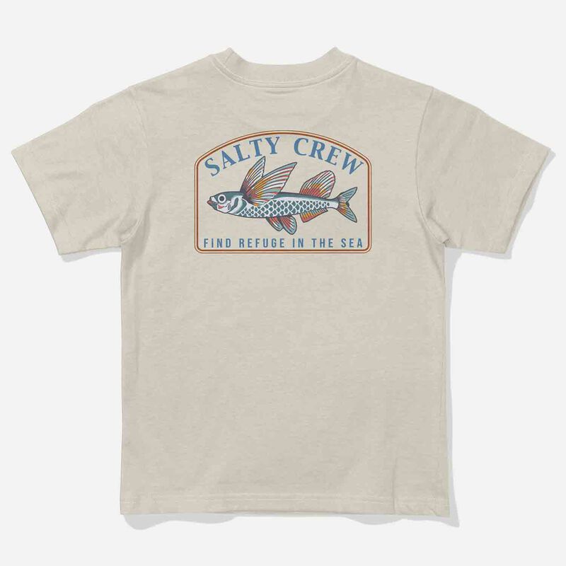 Salty Crew Men's Fly Home Shirt, in Bone, Size Medium | by West Marine