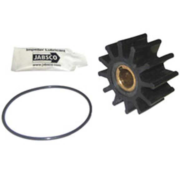 Neoprene Impeller, 2-9/16" x 1-5/8" x 5/8", 3 Drive, Brass Insert, 12 Blades image number 0