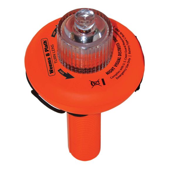 SOS Distress Light Electronic Flare with Distress Flag image number 0