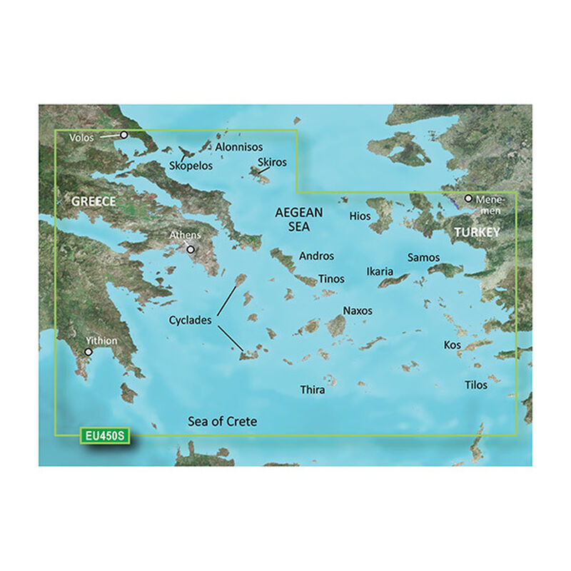 HXEU450 Athens and Cyclades BlueChart g2 microSD/SD Card image number 0