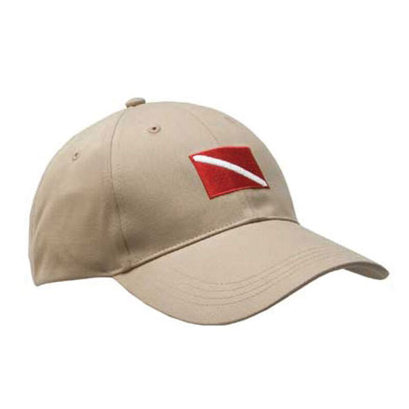 Embroidered Dive Flag Hat, Khaki image number 0