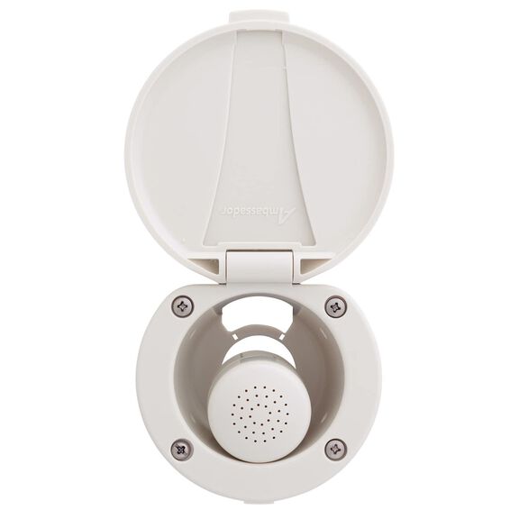Recessed Shower Warm White Cup & Lid, Small Warm White Sprayer No Hook, 10' White Rubber Hose image number 5