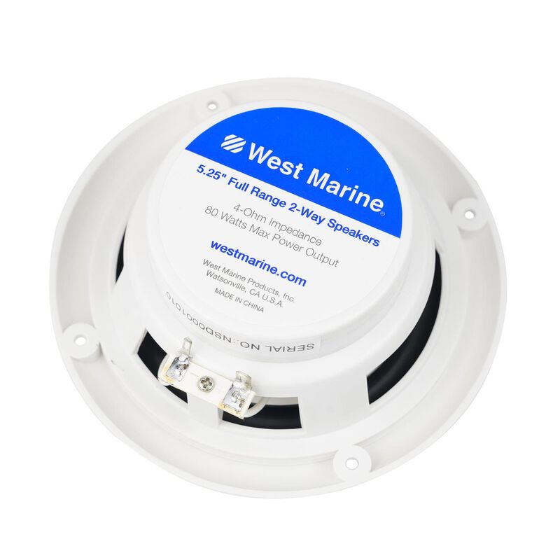 WEST MARINE WMS5250 5.25" 2Way Marine Speakers West Marine