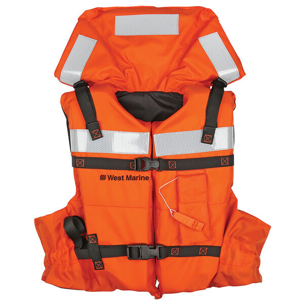 Kent Commercial Type I Collar Style Life Jacket Adult Over 90 Pounds Orange for sale online 