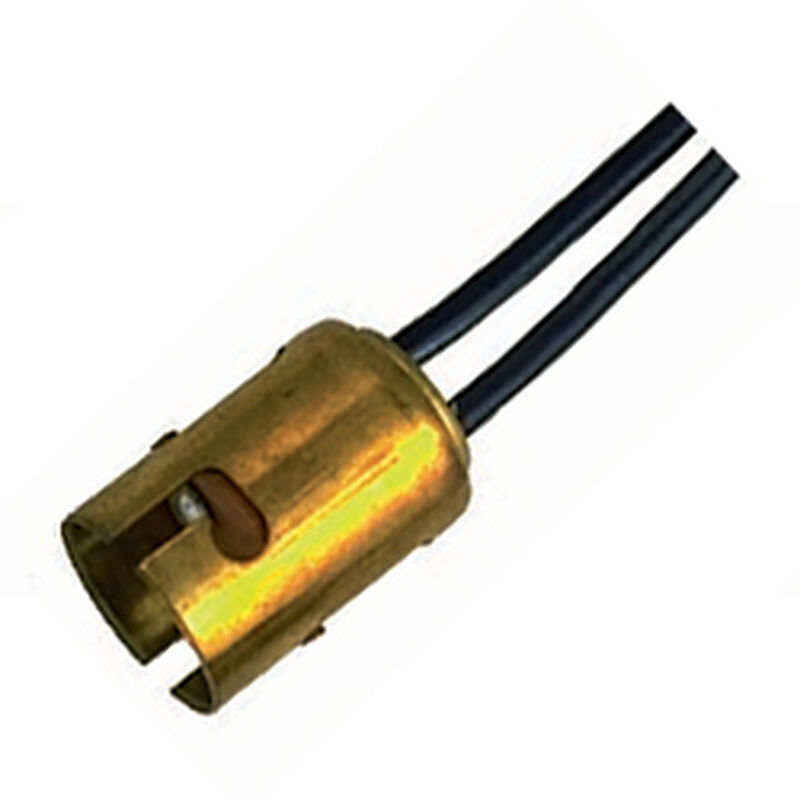 Double Contact Bayonet Light Bulb Socket (No Leads, Includes Two Small Screw Terminals) image number 0