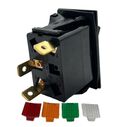 Rocker Switch, One LED and 4 LED Covers, Off/On, SPST image number 2