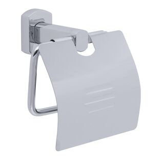 Miah Single Post T.P. Holder w/Lid Chrome