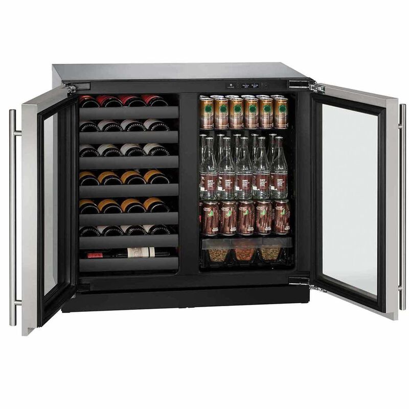 36" Stainless Dual Zone Beverage Center image number 1