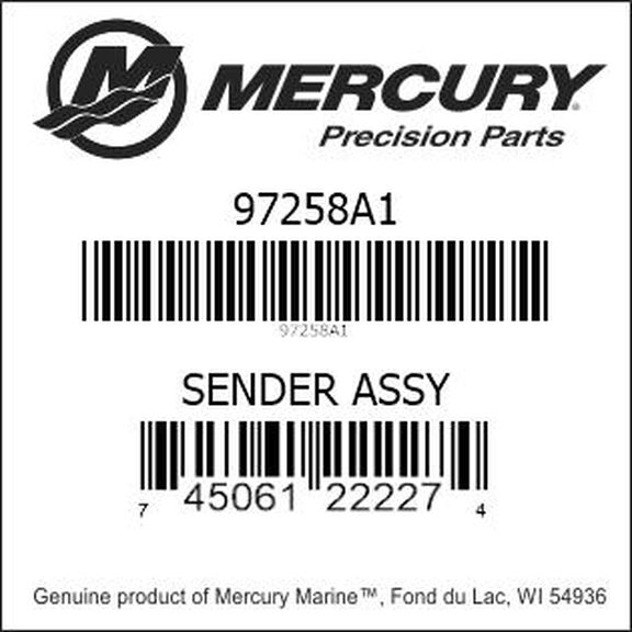 Water Temperature Sender Assembly image number 1