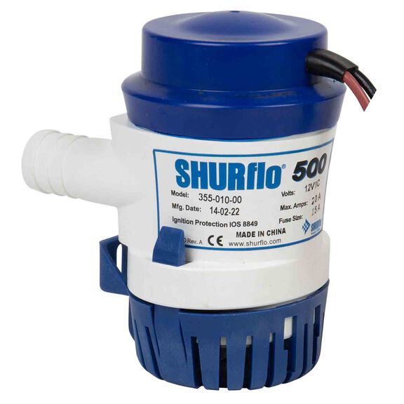 500 GPH SHURflo Electric Bilge Pump image number 0