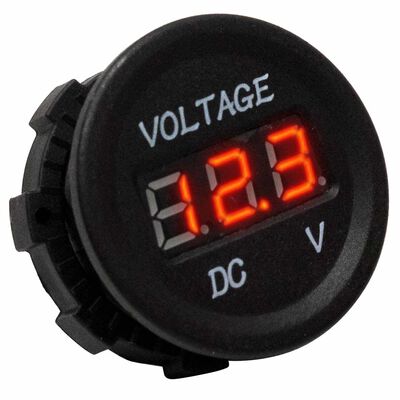 DC Socket Digital Voltmeter, 5-30V DC