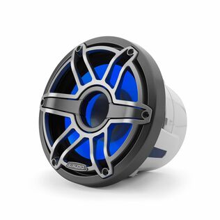 M6-8IB-S-GmTi-i-4 8" Marine Subwoofer Driver, Gunmetal & Titanium Sport Grille with RGB LED Lighting