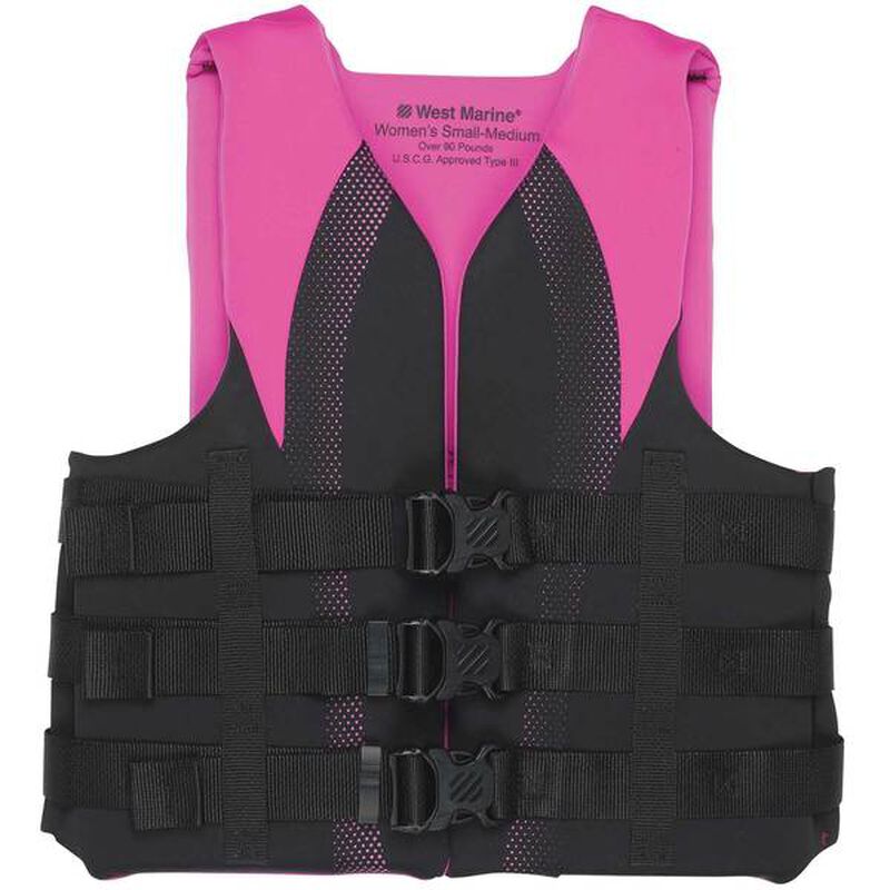 Women’s Water Sports Life Jackets, Black/Pink image number 0