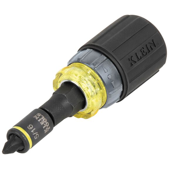 KNECT 7-in-1 Ratcheting Impact-Rated Stubby Screwdriver/Nut Driver image number 0