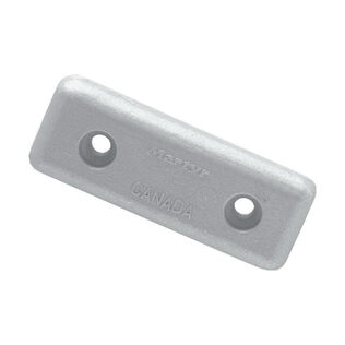 Bolt-On Aluminum Hull Anode, 1.2" x 3.25" x 0.45"
