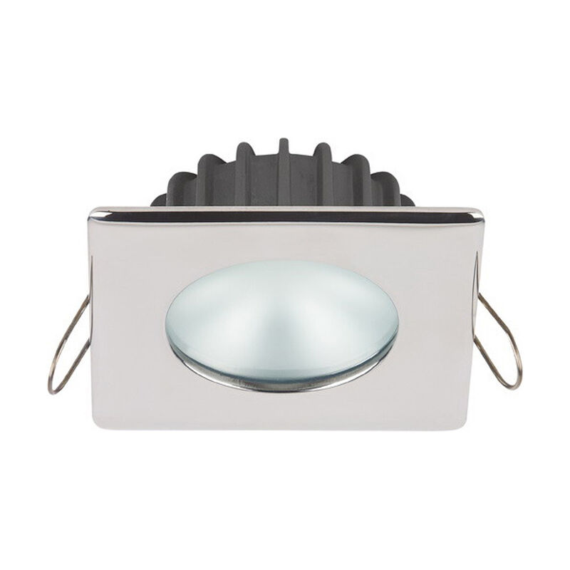 PowerLED Downlight 10 to 30V DC Stainless Steel 2 x 3 Watts High Flux LED Square Bezel IP65 image number 0