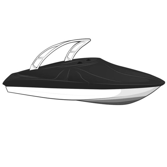 Select Fit Boat Cover for V-Hull Cruiser w/ Sport Arch - 20ft6in-21ft5in - BEAM 102in I/O- Sharkskin Plus - Sharkskin Blue image number 0